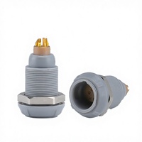 Konektor Eksternal Kustom Tipe VGA Medis PKG Plastik 0P 2-9Pin ZKG Push-pull Self-locking Kontak Berlapis Emas