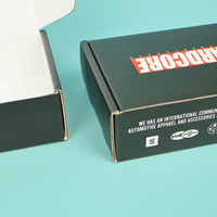 Boîte d'expédition en carton ondulé recyclé écologique avec logo personnalisé en relief, revêtement UV, doublure en éponge, taille, forme et couleur personnalisables