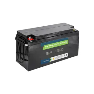 Lifepo4-batería de litio de 12 v, 200ah, paquete de 12 v, 200ah, para barco, carrito de golf, solo 9 Uds.