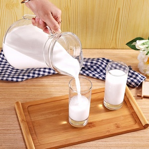 เหยือกแก้วใสสำหรับใช้บนโต๊ะอาหารแบบคลาสสิกเหยือกน้ำสำหรับค็อกเทลขนาด1000มล. แก้วน้ำผลไม้นมขายดี - Product Image 4