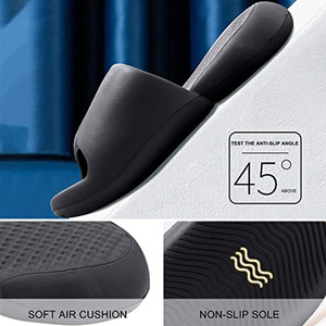 Pantoufles <span class=keywords><strong>de</strong></span> luxe pour hommes en cuir véritable, chaussures vierges à la mode, décontractées et personnalisées, pour la chambre à coucher - Product Image 3
