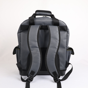 Sac à dos à outils CREATOR en polyester robuste, jaune, 25 L, résistant à l'eau, avec bretelles rembourrées et base renforcée - Product Image 3