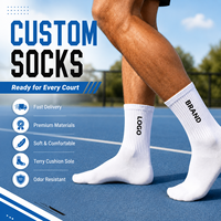 Chaussettes de sport personnalisées respirantes et douces, chaussettes athlétiques en coton tricoté écologiques, chaussettes de basket-ball et de course à pied de couleur unie, logo personnalisé