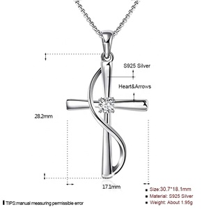 GP56信仰の希望愛誕生石クロスペンダントネックレス女性誕生日レディースジュエリー母の日ギフトガールフレンド - Product Image 6