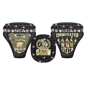 Anillos de campeonato deportivos de metal esmaltados dorados y plateados con logotipo personalizado - Product Image 4