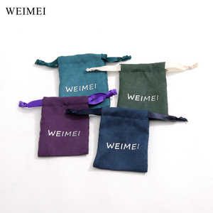 Bolsa de Terciopelo Ecológica Personalizada WEIMEI, Bolsa de Joyería con Logotipo - Product Image 1