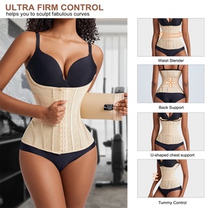 Di alta qualità Full Body Women Double Belt Trimmer Wrap Girdle corsetto vita Trainer Shaper Tummy Control Shaperwear per le donne - Product Image 2