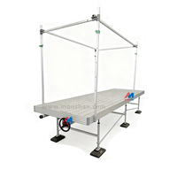 Mobiele Hydrocultuur Ebb En Flood Lade Rolling Tafel Groeien Sliding Bench Voor Glastuinbouw