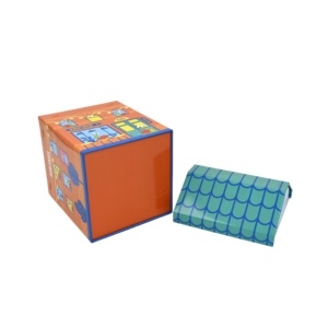 House Shaped Detachable Lid <b>Tin</b> Box Food Grade Tinplate Cookie Candy Gift Storage <b>Tin</b> Can for Kids Holiday Present Packaging - Product Image 4