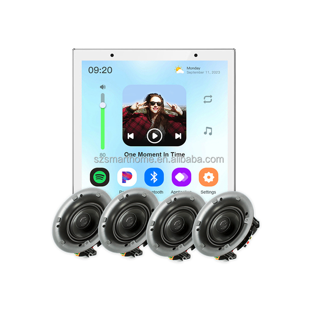 4-Inch Tuya Smart Home Control Screen Amplifier Audio Blue-tooth Background Music Music Home Theater System