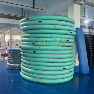 Flotador inflable redondo grande comercial al por mayor para río, piscina, isla flotante, hamaca acuática - Product Image 5