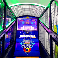 Machine d'amusement à jetons Super basket-ball pliant la simulation de tir sportif pour FEC