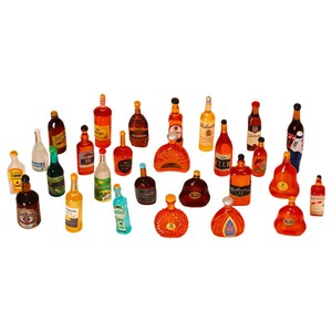 Mini Resin Liquor <b>Bottles</b> Model Set For DIY Crafts And Art Collectibles Irregular Shape <b>Plastic</b> Resin Material - Product Image 1