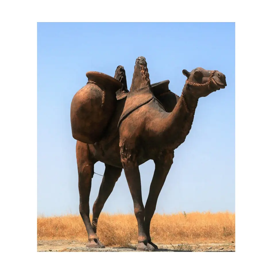 Decorative statues bronze animal camel sculpture realistic animal art decoration for home