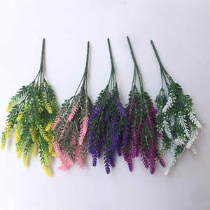 Lavanda artificial Tainen de 38 cm, flores de plástico moradas para decoración de bodas y hogar. - Product Image 4