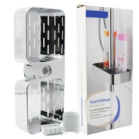 Porte-savon double creux pour salle de bain, boîte à savon, support mural adhésif, porte-savon en plastique ABS, vente en gros