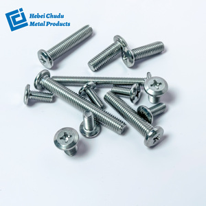 Vít máy thép carbon đầu phẳng Phillips | Mạ kẽm | M4–M8 | Vít lắp ráp nội thất - Product Image 1