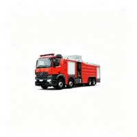 Camion de pompiers 8x4 à superstructure en aluminium haute résistance, faible taux de défaillance, longue garantie, véhicule de sauvetage incendie pour la vente en gros à l'étranger
