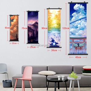 Prix usine personnalisé imperméable à l'eau écologique toile affiche pièce japonaise Anime affiche mur défilement Art Anime suspendu photo - Product Image 5