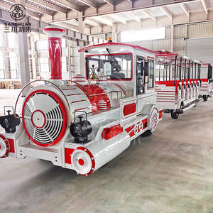 Prix bon marché Fabricant de train 72 passagers Visite touristique Dotto Trackless Fun Train touristique à vendre - Product Image 1