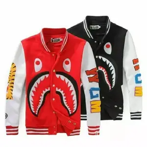 New Arrival Custom Men's Coat Baseball Jacket Sports Jacket Varsity Red Black For Men