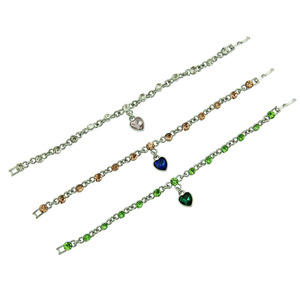 New colored rhinestone love simple Japanese and Korean style <b>bracelet</b> women - Product Image 5