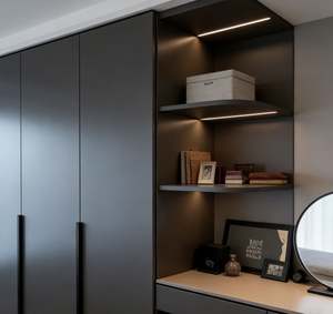 Customized Metal <b>Wardrobe</b> Cabinet Industrial Style Open Shelf Storage Organizer for Bedroom Living Room Office - Product Image 6