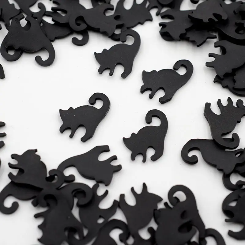 1kg 16mm 3D Black Cat Pumpkins Hollaween Polymer Clay Animal Slices Sprinkles for Slime / Crafts / Accessories Slime Supplies
