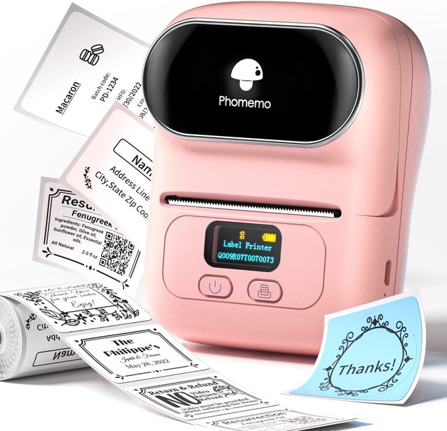 Phomemo M110 Portable  Label Maker, Wireless Thermal Barcode Printer for Small Business, Clothing, Jewelry & Retail
