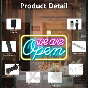 Letrero LED de Neón Impermeable, Luz de Neón Personalizada de Bajo Consumo para Interiores/Exteriores, Bar, Decoración de Bodas - Product Image 5