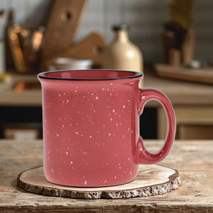 Compra a granel personalizada taza moteada para fogata Taza de cerámica esmaltada personalizada - Product Image 5