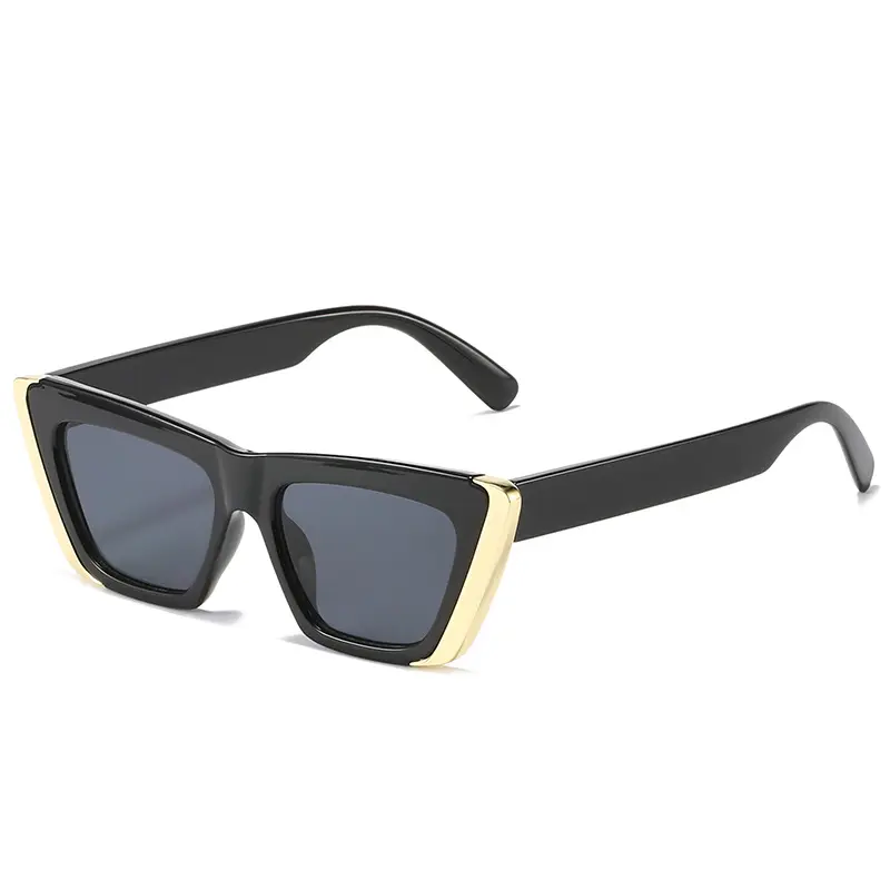 Katzenauge Farbe Kontrast rahmen große Rahmen Sonnenbrille modische Herren und Damen Outdoor-Sonnenbrille Online-Pop