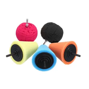 Alta Qualidade 5pcs Espuma Polimento Kit Esponjas Cone Bola Pads Kits De Polimento Para Corne Roda Do Carro