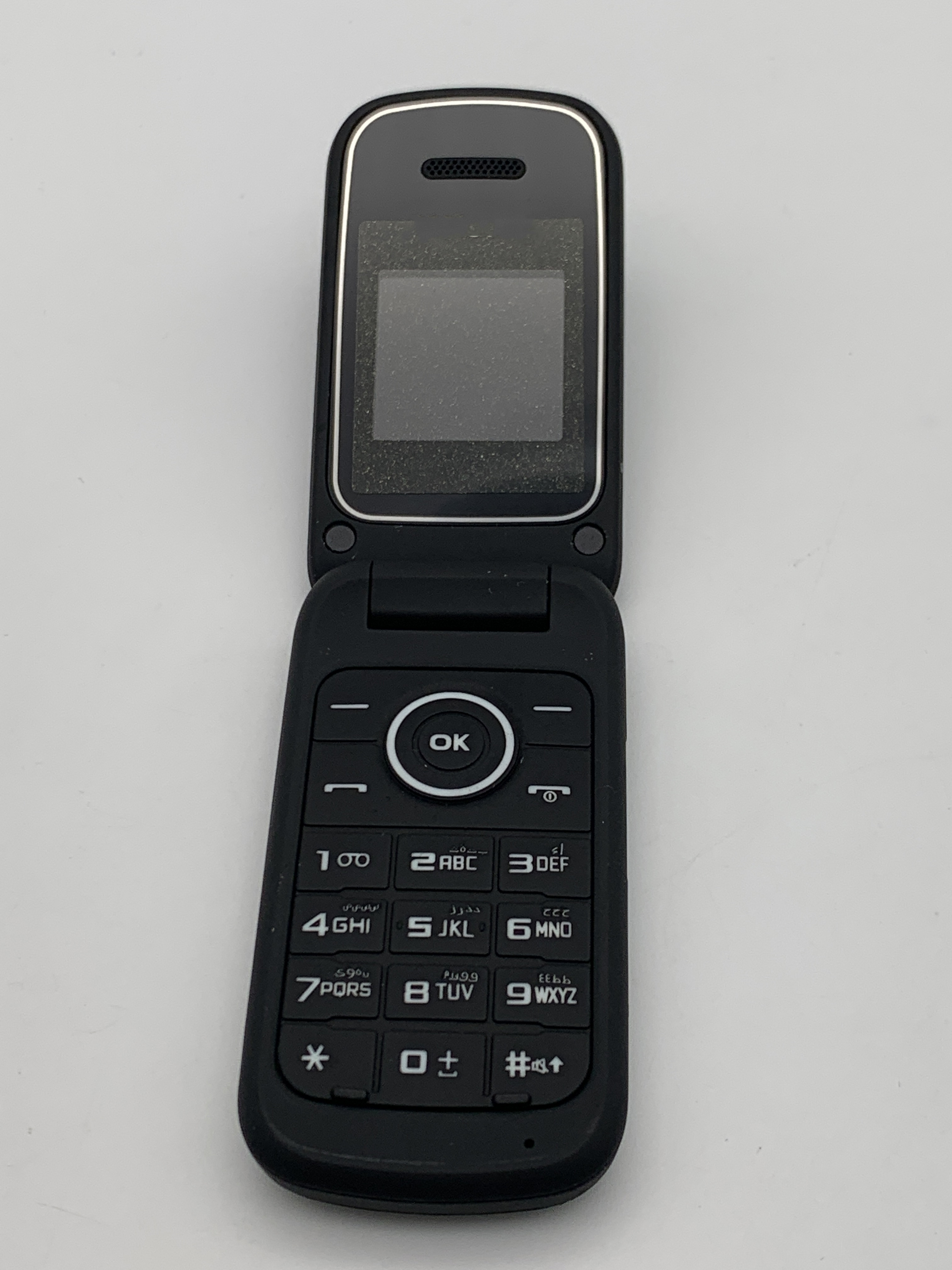 E1190 Original Unlocked Cellphone - Mini-Sim Black Flip