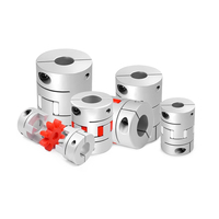 Accouplement à mâchoires en aluminium pour applications de servomoteurs et de vis à billes, utilisation en construction, flexible, standard