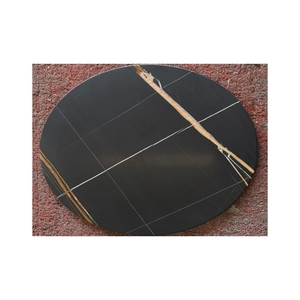 حجر صقل نوير سهارا من الحجر الطبيعي للبيع بالجملة أثاث منزلي أسود طبيعي حجر حديث - Product Image 2