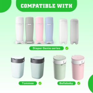 ถุงรีฟิลสำหรับถังใส่ผ้าอ้อมแบบขายส่ง รับผลิตแบบ OEM ODM พร้อมโลโก้ ขนาด และความหนาตามสั่ง ถุงรีฟิลสำหรับถังใส่ผ้าอ้อมสำหรับผู้ผลิตถังใส่ผ้าอ้อม - Product Image 4