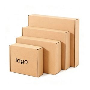 Factory Direct Customizable Free Design Foldable Kraft Corrugated Box Lightweight Ideal for Apparel Packaging - Product Image 1
