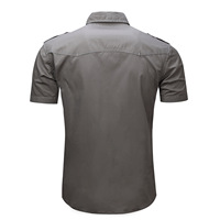 Chemise de sport tactique à manches courtes pour hommes taille XL 100% sergé de coton décontracté pour les activités de plein air-été escalade randonnée chasse