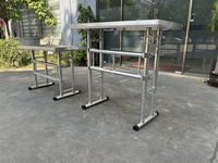 Hauteur réglable Cabine de DJ Éclairage Table Étagère Blanc Pliable Podium Stand IP65 Scène Truss Aluminium Éclairage Blanc IP65