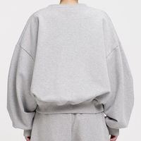 Sweat-shirts oversize pour femmes et hommes, coupe ample, col rond, sweat-shirt de haute qualité, mode décontractée, streetwear, pull court