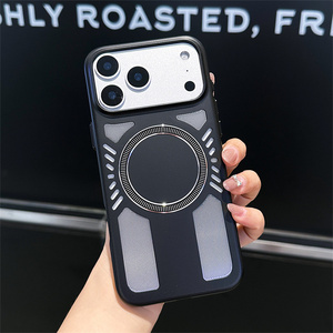 Funda Magnética Refrigerante con Diseño de Panal de Abeja, Estilo Punk, para iPhone 17 16 15 14 Pro Max, Transpirable, Texturizada, con Ventilación - Product Image 6