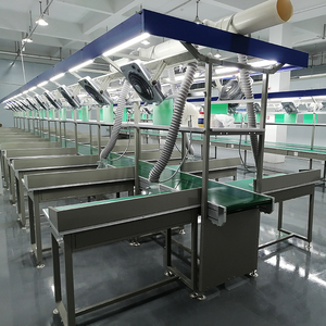 Op Maat Gemaakte Hoge Kwaliteit Workshop Anti-Statische Bediening Werkbank Esd Aluminium Werktafel Met Lamp Assemblagelijn Werkbank - Product Image 4