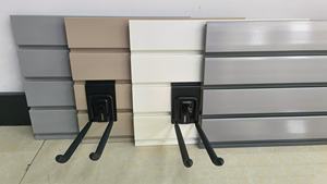 Mur à lattes en pvc système de lattes panneau de magasin mur à lattes mur à lattes en pvc avec crochets et autres accessoires - Product Image 6