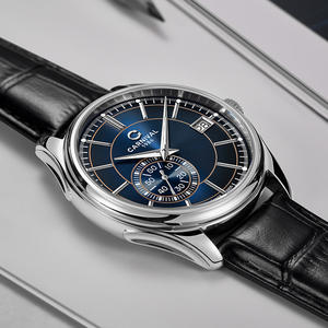 Montres mécaniques automatiques pour hommes CARNIVAL, bracelet en cuir, résistantes à l'eau, avec approvisionnement direct de la marque - Product Image 2