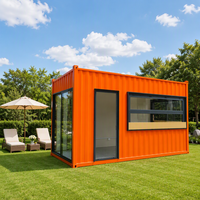 Conteneur d'expédition modifié en kit pour café - Stand de café pop-up moderne de 10 pieds pour centre commercial
