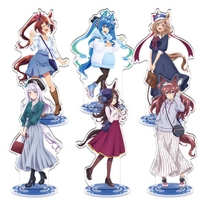 52 Estilos de Figuras de Anime Uma <span class=keywords><strong>Musume</strong></span>, Base Acrílica para Exhibición, Modelo de Escritorio, Adorno de Regalo - Product Image 2
