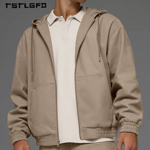 Chaqueta con capucha y cremallera ecológica para hombre | Ropa Exterior Casual Sostenible con Tejido Reciclado y Forro Polar Cálido, Estilo Urbano - Product Image 2