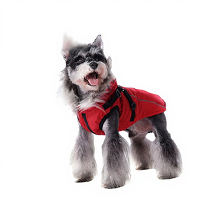 Cappotto Invernale per Cani con Cappuccio e <span class=keywords><strong>Fodera</strong></span> in Pile, Giacca Calda Antivento e Impermeabile Imbottita in Cotone per Animali Domestici - Product Image 4