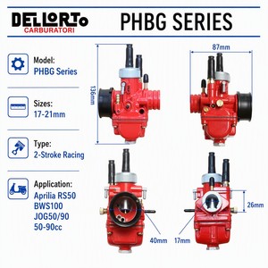 <span class=keywords><strong>Carburateur</strong></span> de course Dellorto PHBG17-21mm en gros pour scooters Aprilia RS50 BWS100 JOG50 JOG90 50-90cc <span class=keywords><strong>2T</strong></span> – Remplacement haute performance - Product Image 4